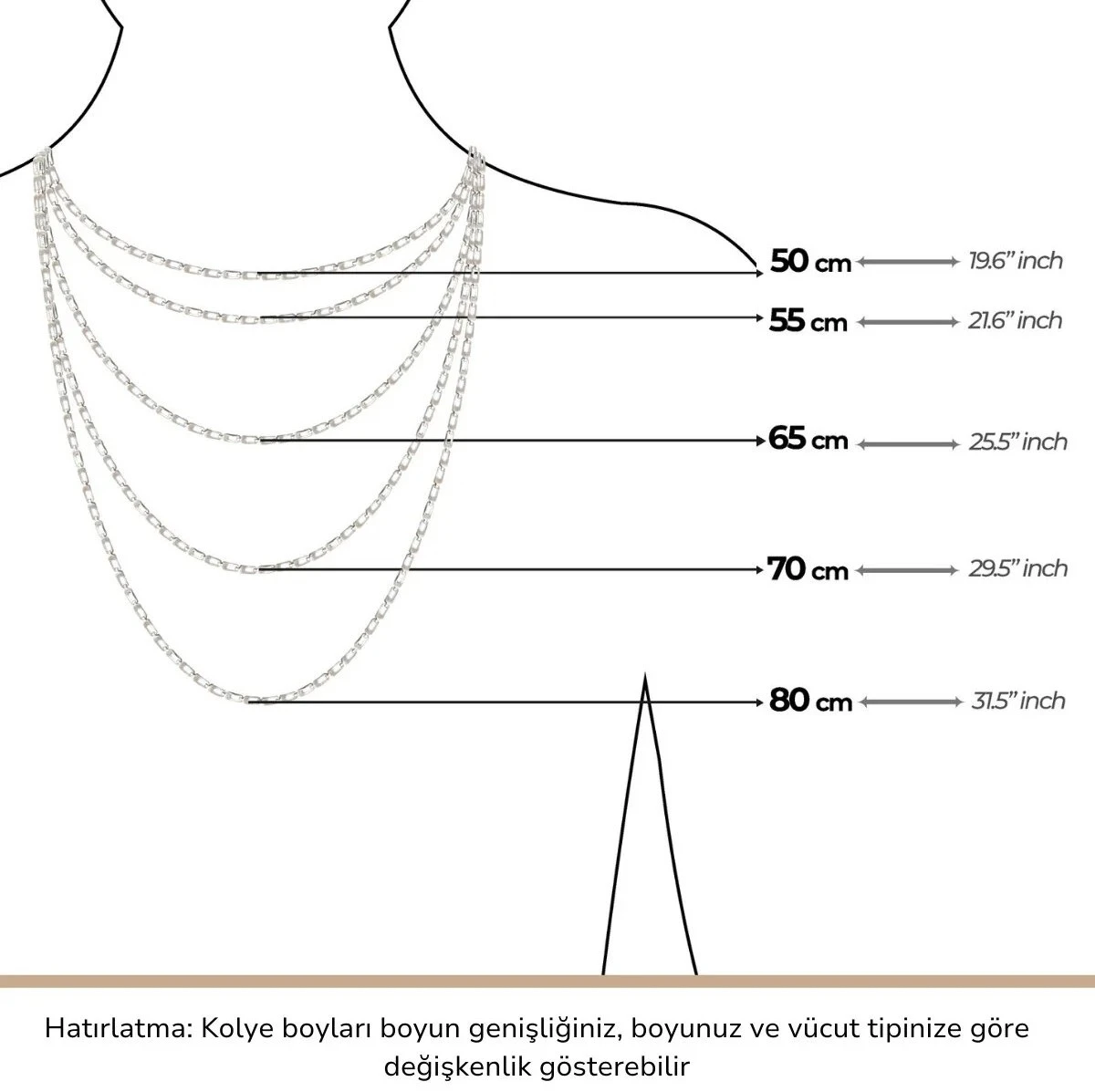Kral Zincir 50.00 cm  6.00 mm (Kare Köşeli) ürün görseli