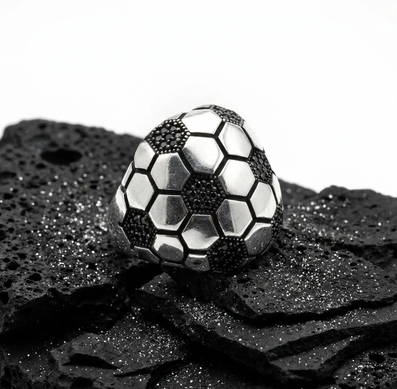 Futbol Temalı Mikro Taşlı Gümüş Set