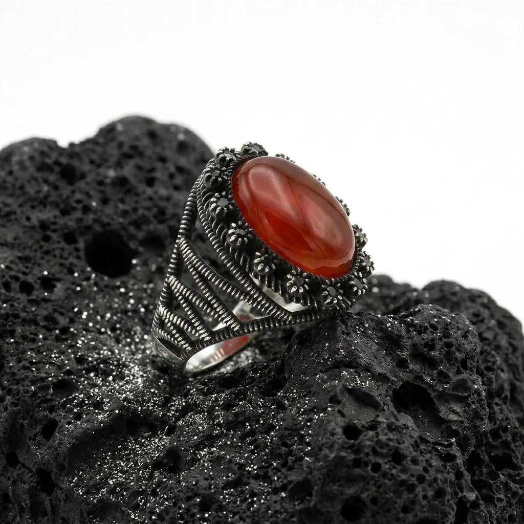 Vortex Gümüş Erkek Yüzük