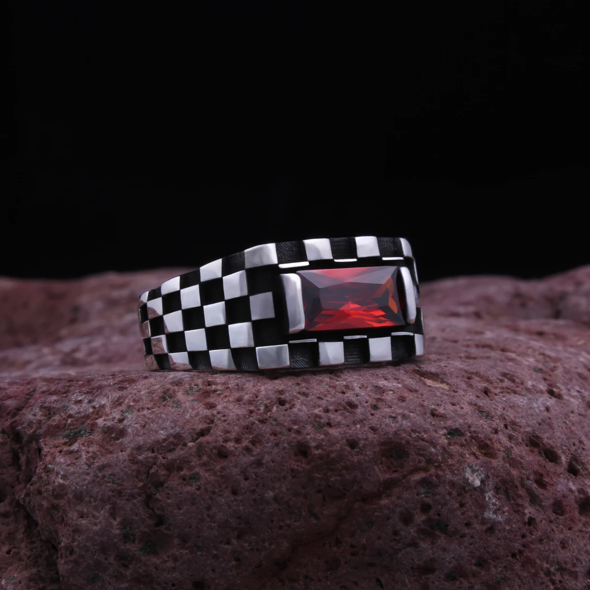 Baget Taş Özel Tasarım Gümüş Yüzük