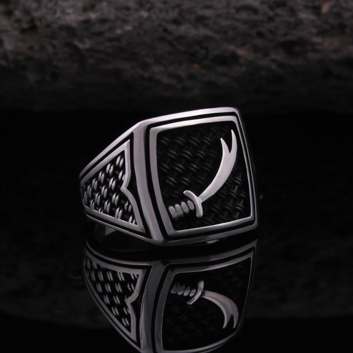 Zülfikar Tasarım Gümüş Erkek Yüzüğü