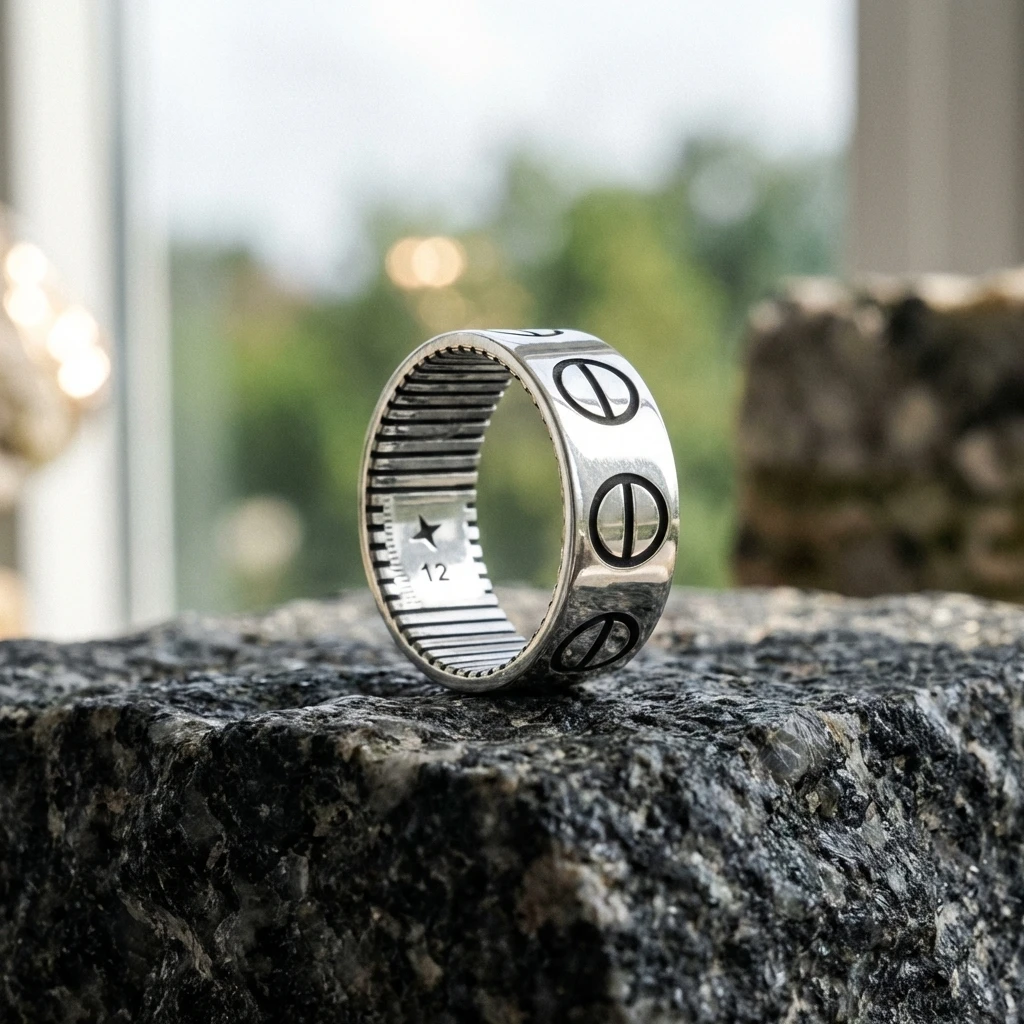 Gravürlü Modern Tasarım Alyans