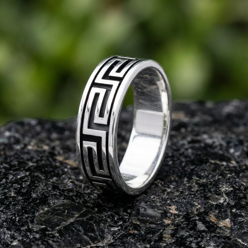 Antik Halat Desenli Alyans