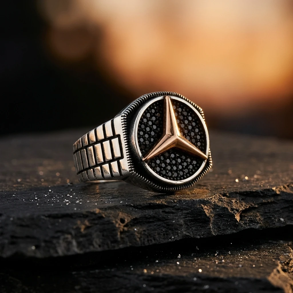 Mercedes Yıldızı & Mikro Taş Mıhlamalı ürün görseli