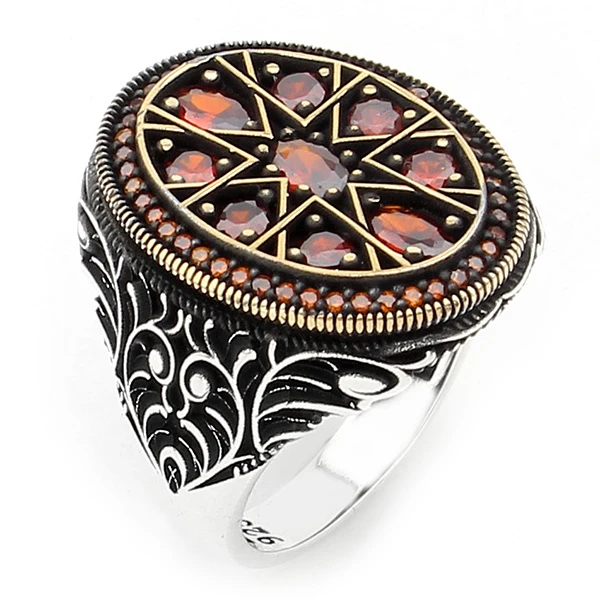 Oval Kasa İşlemeli Kuzey Yıldızı