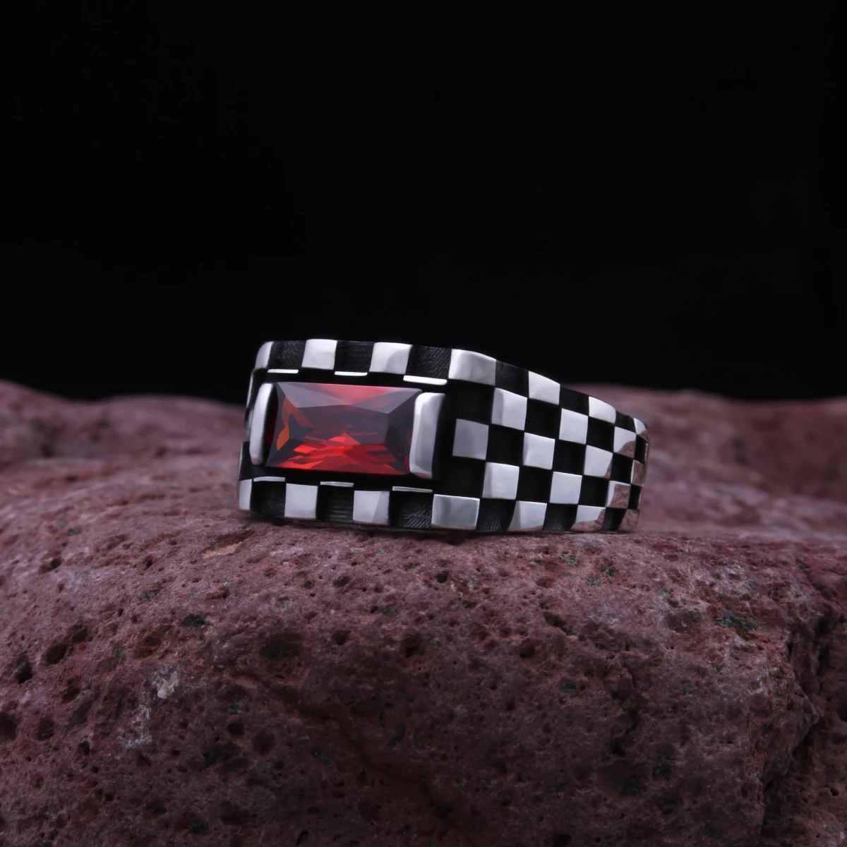 Baget Taş Özel Tasarım Gümüş Yüzük