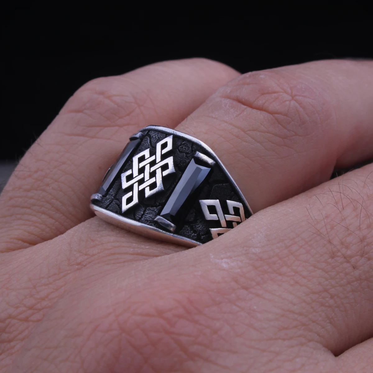 Baget Taş Anatolia Tasarım Gümüş Yüzük