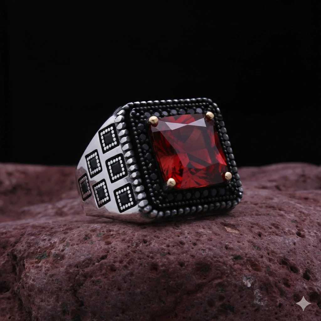 Siyaz Zirkon Taş Prenses Kesim Özel Tasarım