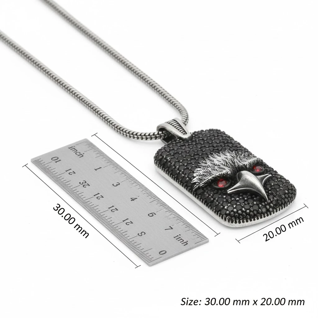 Kara Kartal Kolye Ucu