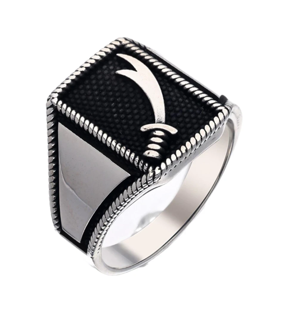 Zülfikar Tasarım Gümüş Erkek Yüzüğü
