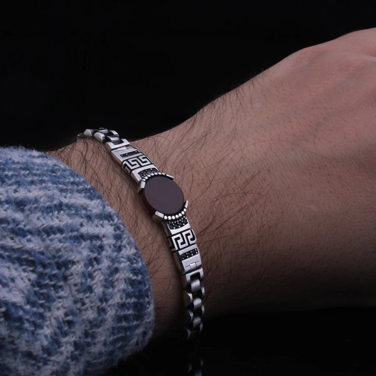 Klasik Meandros Figürlü Gümüş Takı