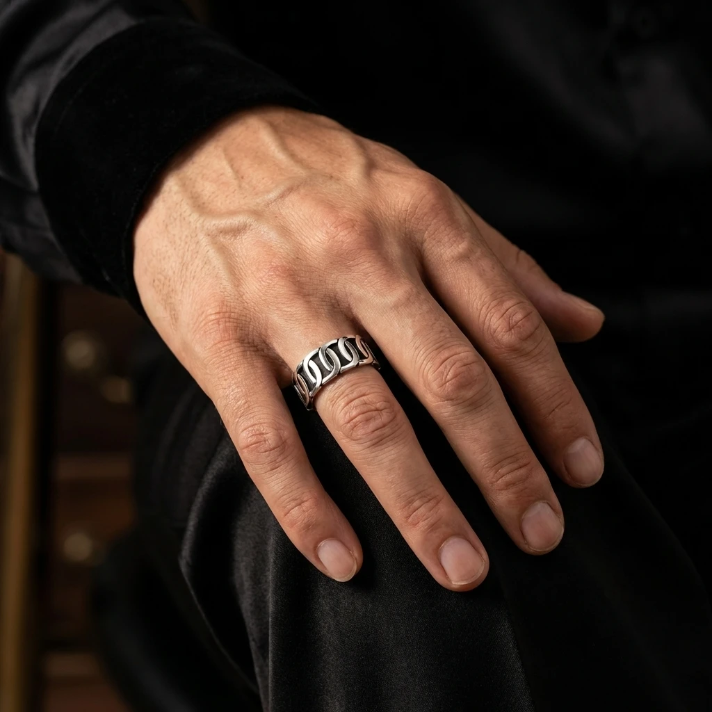 S-Zincir Desenli Alyans