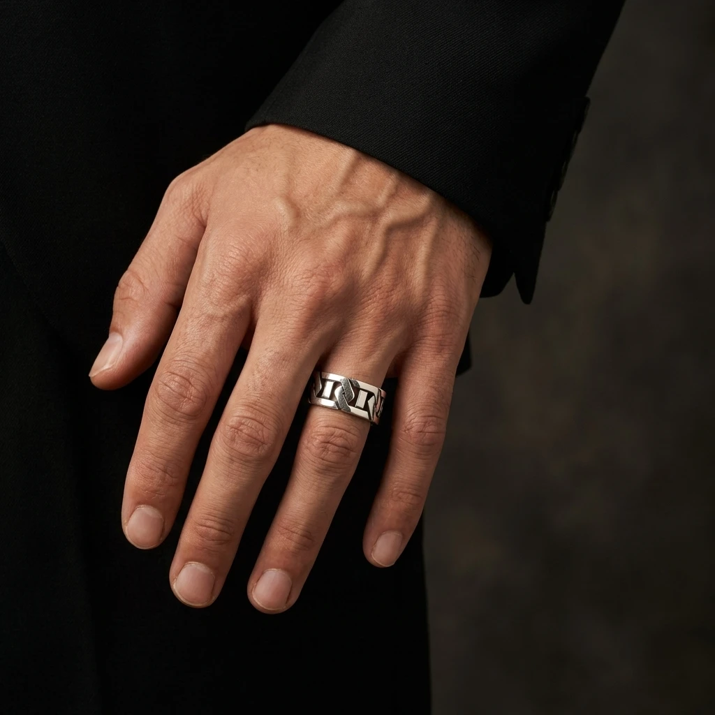 Özel Tasarım Unisex Modern Alyans