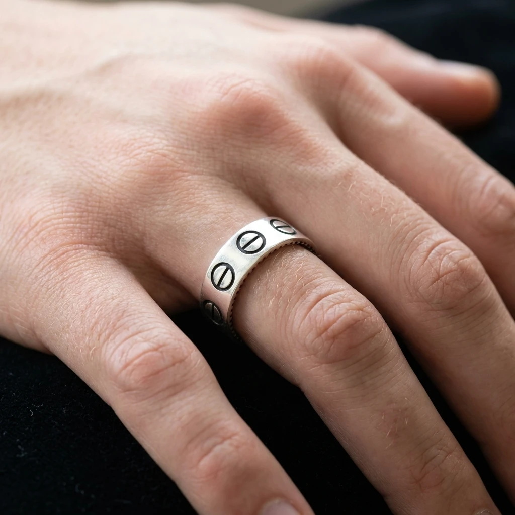 Gravürlü Modern Tasarım Alyans