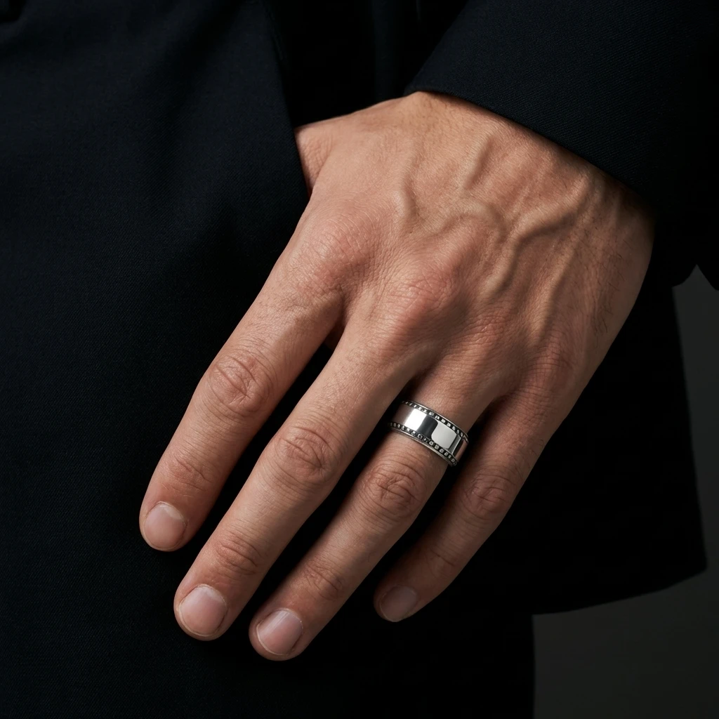 Geleneksel İz Desenli Alyans