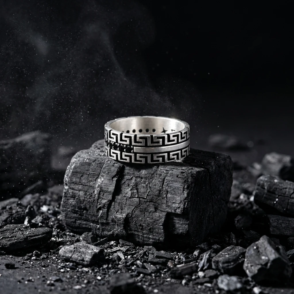 Labirent Desenli Alyans