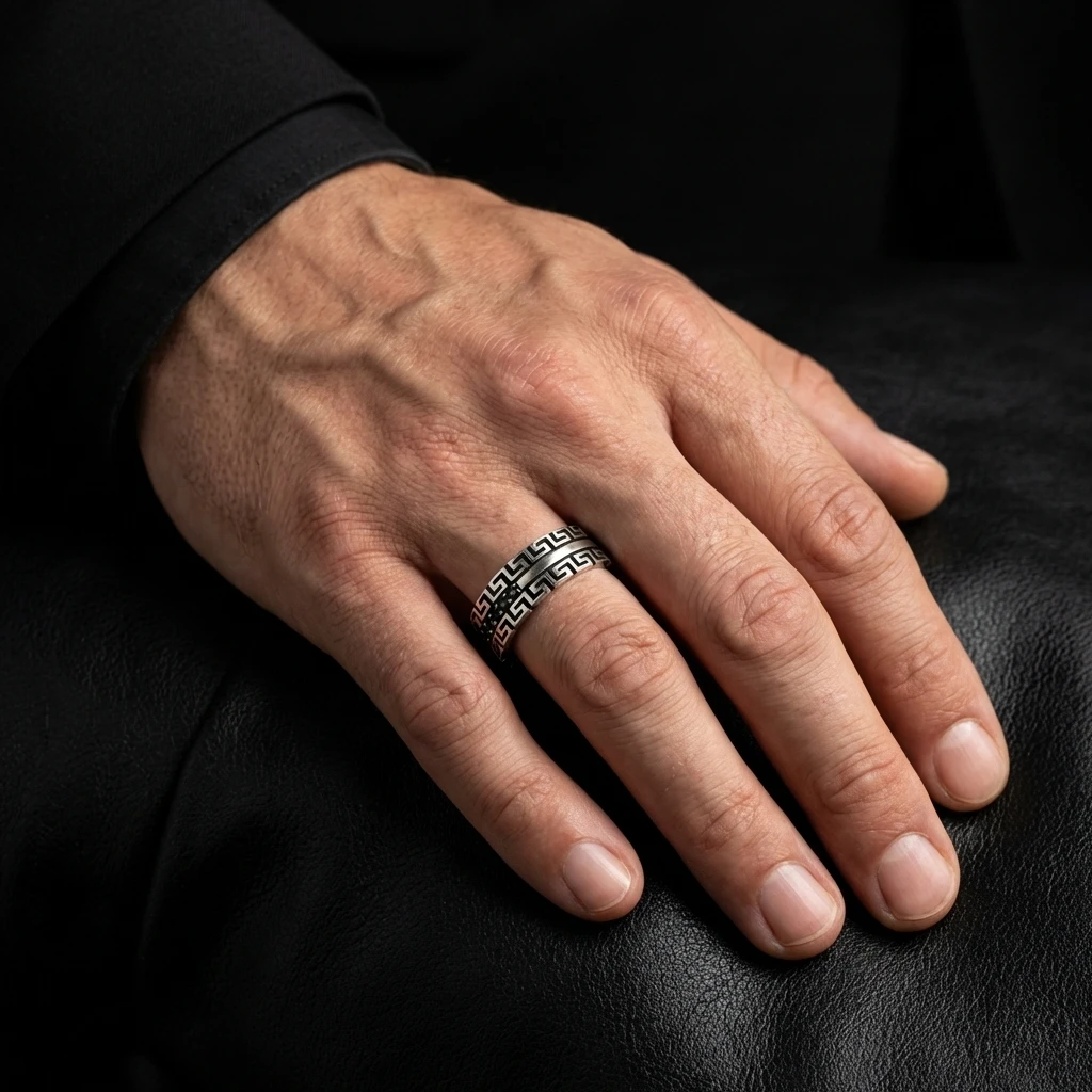 Labirent Desenli Alyans