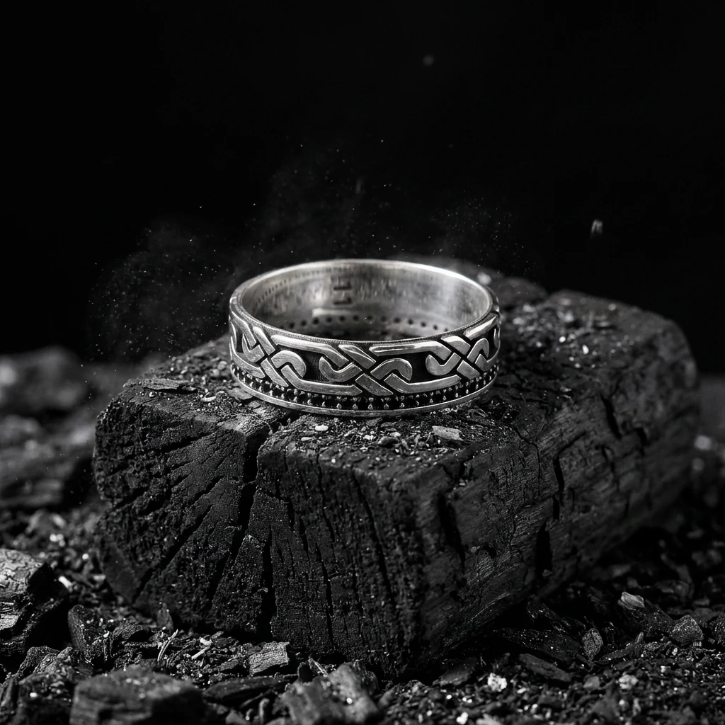 Sonsuzluk Düğümü Desenli Alyans