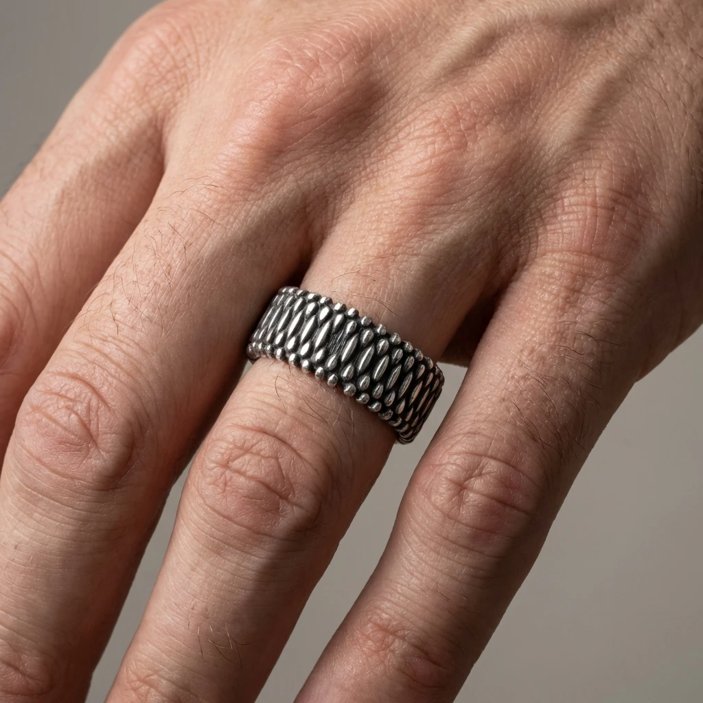 Ejderha Pulu Gümüş Alyans