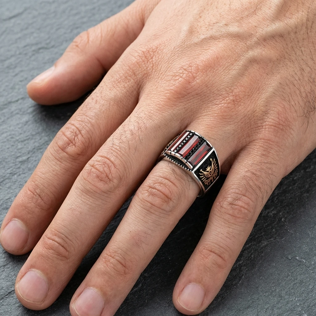 DEVKET-İ ALİYE ARMASI ERKEK YÜZÜK